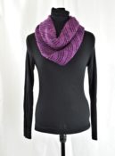 Diagonal Striped Purple Infinity Scarf